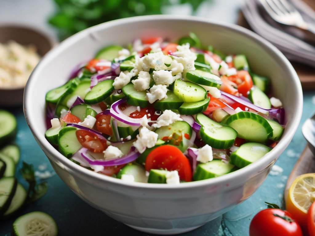 Refreshing Tomato Cucumber Salad Recipe | Ready in 5&nbsp;Minutes!